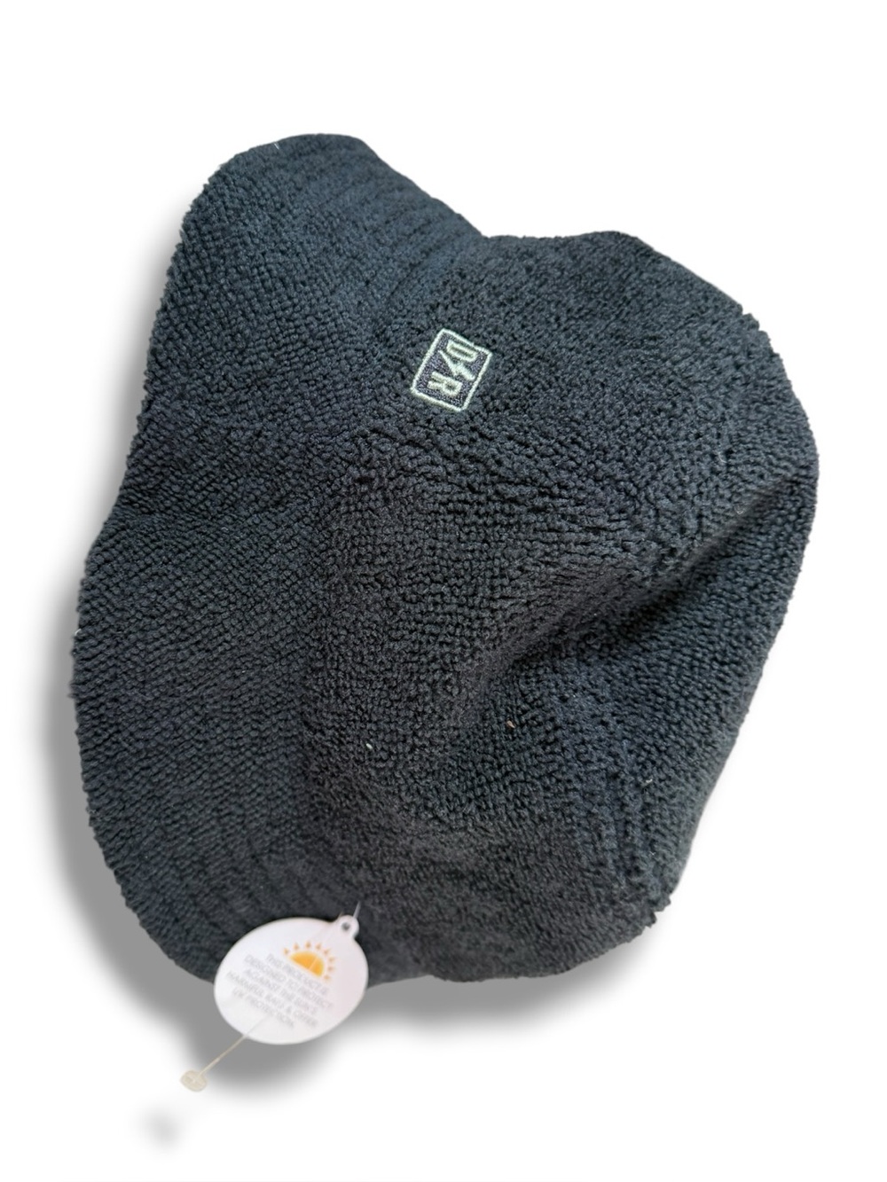 NWT Dozer Samson Boys Black Towel Fleece Boucle Bucket Hat DZR Sz Kids